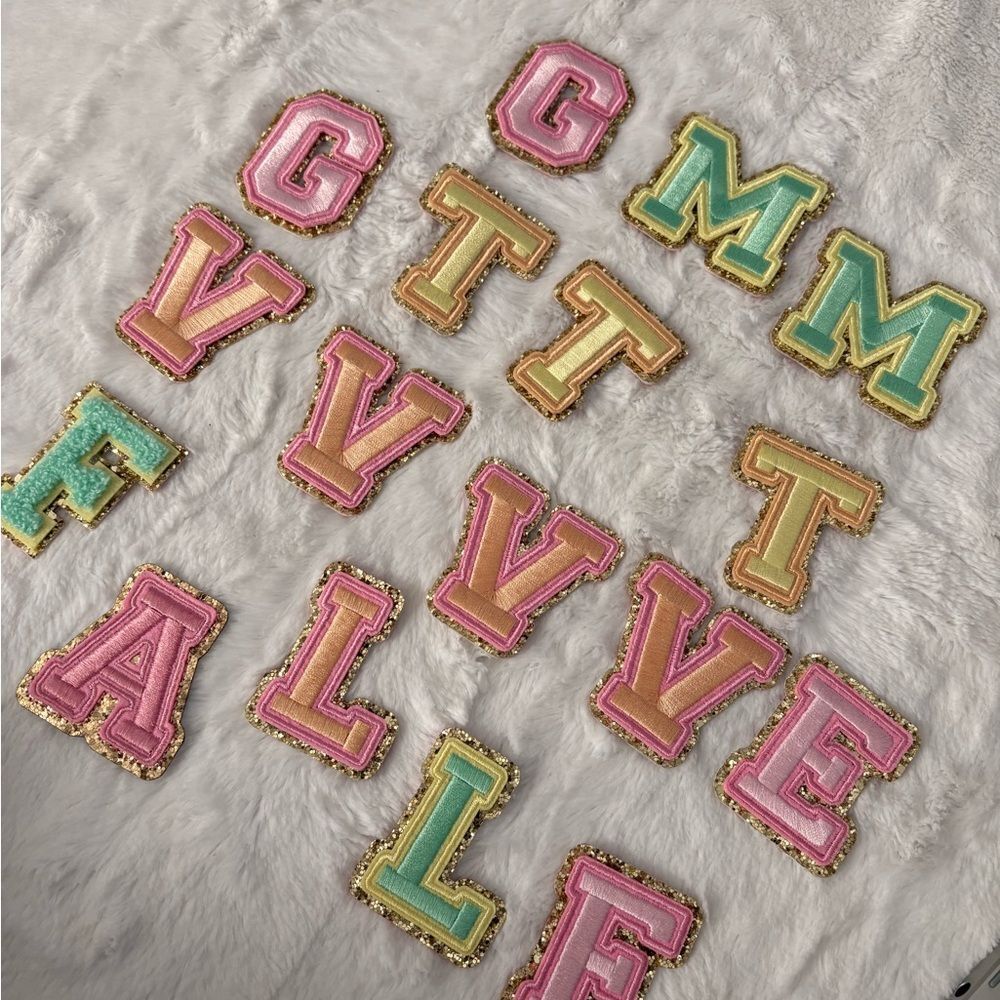 Stoney clover lane target varsity patches letters new unused